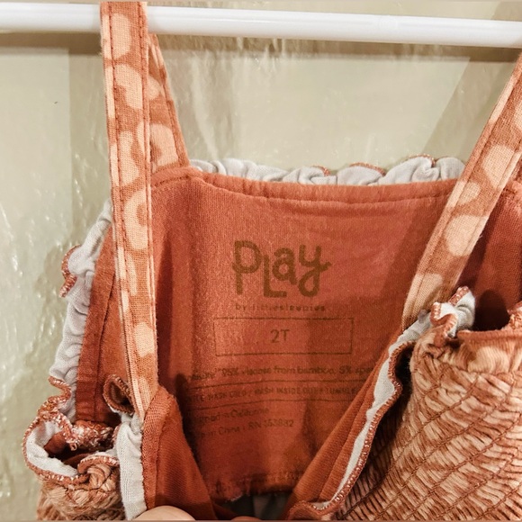 Little Sleepies Rust Leopard Sundress Sleeveless Casual - Picture 2 of 3